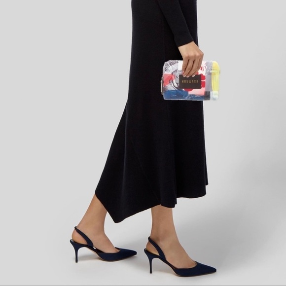 HAYWARD Multi-colored Cosmetics Bag with Monogrammed Zipper Pull, NWOT! - Picture 3 of 6